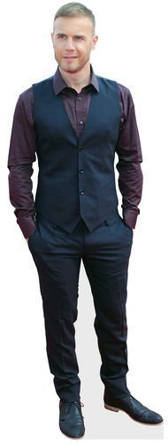 GARY BARLOW Life Size Cardboard Cutout Real Stand Up Merchandise X Factor, Free UK delivery