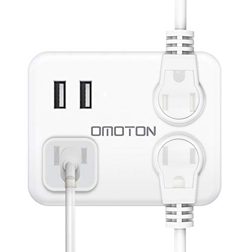 Cruise Power Strip No Surge Protector, OMOTON Travel Wall Tap with 3