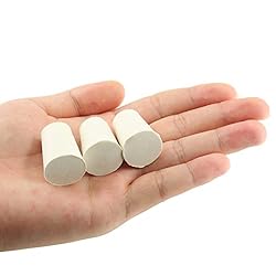 Zorfeter 20 Pcs 0# White Solid Rubber Stoppers