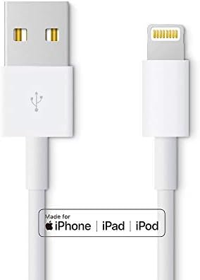 Apple iPhone/iPad charging/charger Cord Lightning to USB Cable[Apple MFi Certified] for iPhone X/8/7/6s/6/plus/5s/5c/SE,iPad Pro/Air/Mini,iPod touch(White 3.33FT/1M) Original Certified