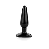 Medium Smooth Black Butt Plug 5'' with Safety Base