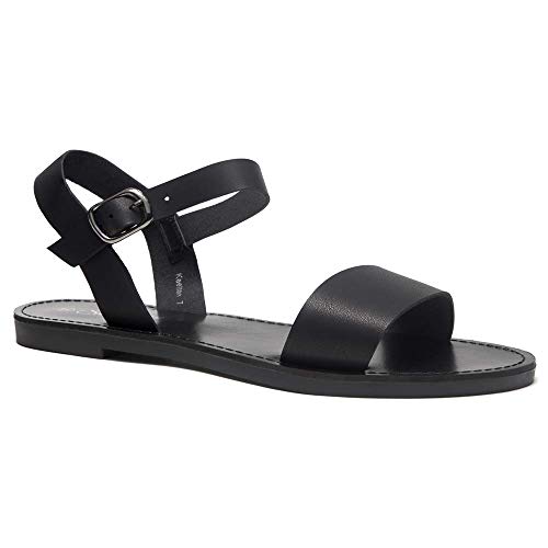 Shoe-Land-Keetton-Womens-Open-Toes-One-Band-Ankle-Strap-Flat-Sandals