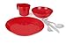 GSI Outdoors Cascadian 1 Person Table Set for Camping & Outdoors - Plate, Bowl, Mug Cup & Cutlery