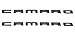 Aimoll Camaro Letter Emblem,for 3D Badge Chevy Camaro 2010 2011 2012 2013 2014 2015 Fender Emblem nameplate Letters Insignia Fifth Generation Matte Black (2pcs Black)