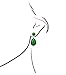 JanKuo Jewelry Gold Tone Angelina Jolie Inspired Bridal Prom Emerald Color Drop Earrings