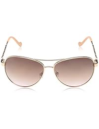 Jessica Simpson J5702 Rgdrs - Gafas de sol para mujer, no polarizadas, iridio aviador, color rosa dorado, 2.362 in