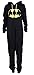 Womens Black Batman Hooded Onesie (Sty) (M, Black)