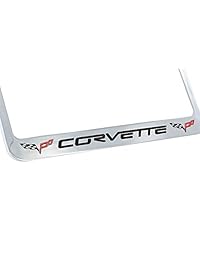 C6 Corvette Licencia Marco de la placa con C6 Banderas