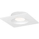 Maxim Crisp - 12W 1 LED Square Recessed Downlight-1.5 Inches Tall and 4.5 Inches Wide-White Finish