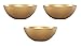 Hanna K Signature Collection 100 Ounce Gold Wave Bowl – Set of 3 Bowls