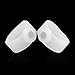 Fenical Body Slimming Healthy Silicone Magnetic Toe Rings - One Pair (Translucent White)