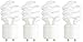 Feit Electric BPESL13T/GU24/2 900 Lumen Soft White Mini Twist GU24 CFL, Uses Up To 78% Less Energy, Compact Fluorescent, Life Up To 10000 Hours, 2 Blister Packs with 2 Bulbs each (4 Bulbs Total)