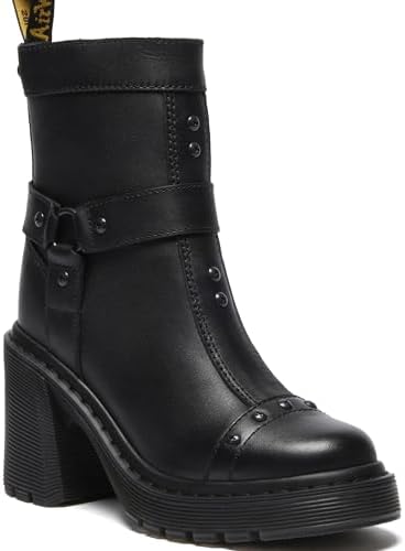 Amazon.com: Dr. Martens Botas Phina para mujer, Negro - : Ropa