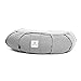 Incline Fit Zafu Yoga Meditation Cushion with Zipper, Round Meditation Pillow Bolster Filled with Buckwheat Hulls With Machine Washable Cotton Cover and Carry Handle, Crescent, Elephant Graythumb 2