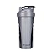 JOYSHAKER BPA Free water bottle 17oz/24oz/85oz shaker bottles,Gallon Water Bottle With time Marker,Kis Big Bottle Jug (Black, 24oz) (GRAY, 24oz)