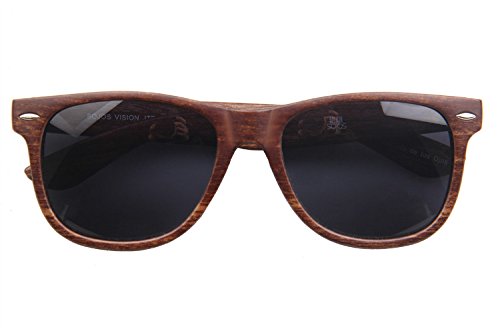Sojos wood grain brand designer rivets wayfarer sunglasses for me…