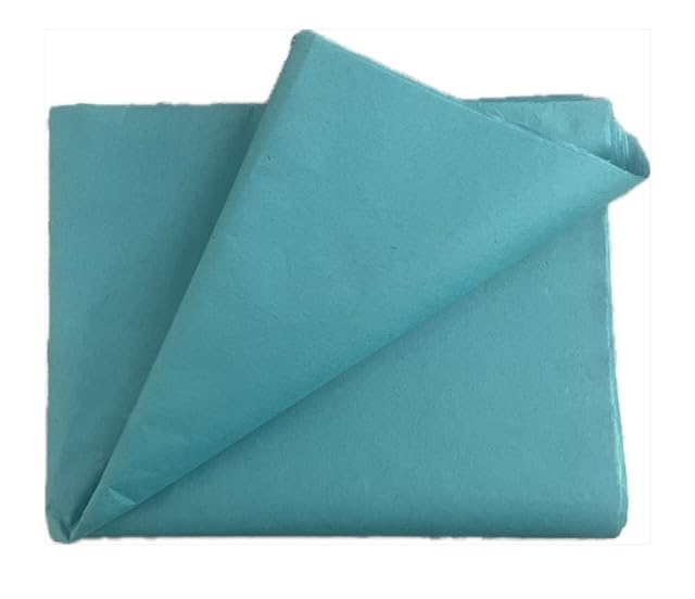 100 Sheets Turquoise MG Tissue Paper 20x30 Inches, Acid Free Craft Art