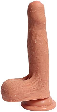 SUJNBJ 7.09 inches Realistic Dillo with Suction Cup Hands-Free Flexible Pennis Seax Toiy - for Neck Shoulder Back Body Massage, Sports Recovery Muscle Aches SUJNBJ
