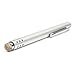 Lynktec TruGlide Mesh Fiber Stylus with Microfiber Knit Tip for All Capacitive Touch Screen Tablets, iPad, and Smartphone (Silver with Silver Clip)