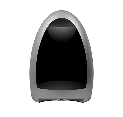 EyeVac Home - Touchless Stationary Vacuum, Dual High Efficiency Filtration, Corded, Bagless, Automatic Sensors, 1000 Watt - Silver