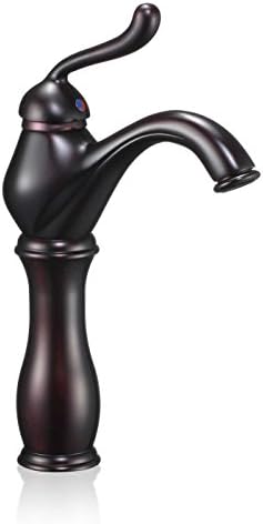 FREUER Eleganza Collection: Tall Bathroom Sink Faucet, Oil Rubbed Bronze