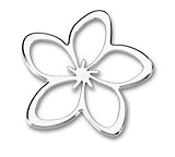 Tropi-Cals - Plumeria Flower Chrome Emblem Decal