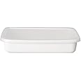 Nodahoro WRA-S White Series Storage Container, Rectangular Shallow Type, S, Seal Lid, Made in Japan