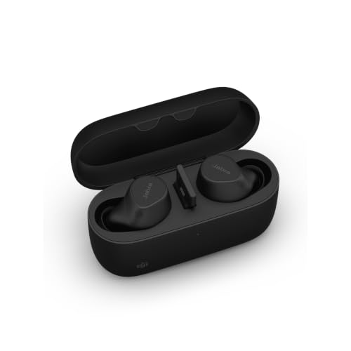 Jabra Evolve2 Buds True Wireless In-Ear-Bluetooth mit aktiver Geräuschunterdrückung (ANC), 4 Mic MultiSensor Voice-Technologie – für MS Teams und alle