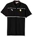 PUMA Mens Formula 1 Scuderia Ferrari Dual Stripe Logo Polo, Puma Black, L