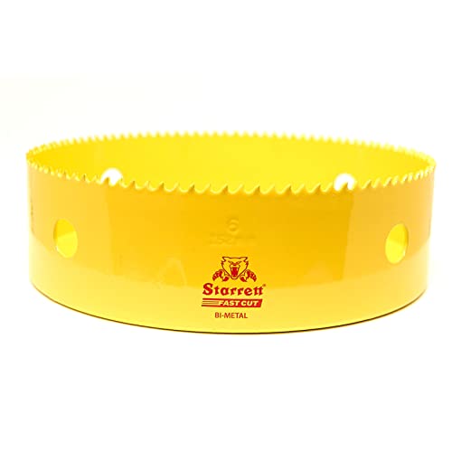 Starrett Hole Saw, Yellow, 152 mm