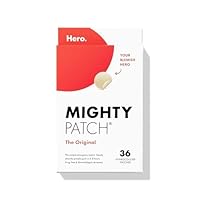 Mighty Patch™ Original patch from Hero Cosmetics – The #1 Hydrocolloid Acne Pimple Patch for Shrinking Zits and Whiteheads in 1 use; Nighttime Spot Stickers for Face and Skin (36 Count)