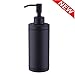 Soap Dispenser Stainless Steel Black, Kmeino Countertop Soap Dispenser Black Bottle 10 Oz, 300 ML Liquid Bottle for Kitchen Bathroom Hand Dish Lotion Dispenser