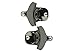 Wall Mounted Bottle Opener (2-Pack) Incl. FREE Mounting Screws - Black Nickel Plated Old School Opener - Retail Packaging - by GECKORED