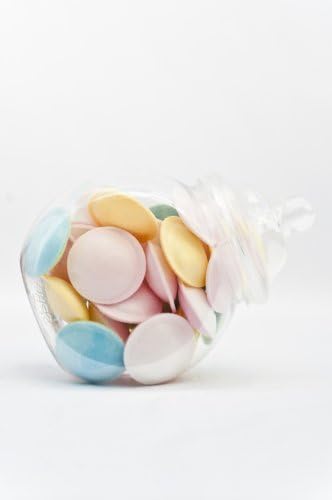 Victorian Cookie Jar x6 650ml with Clear Victorian Lid by plastic jar