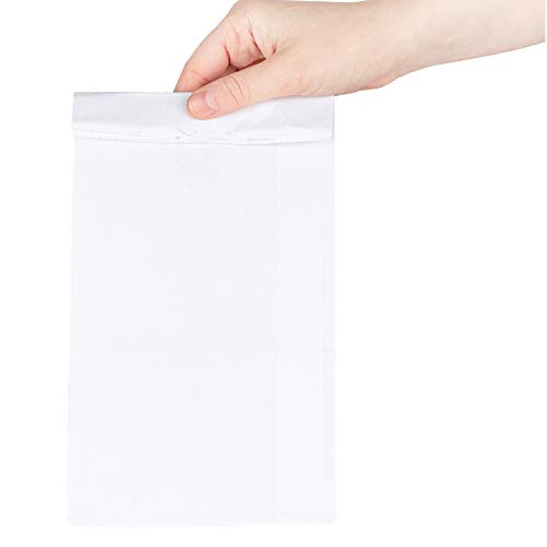 Stock Your Home 6 Lb White Paper Bags (200 Count) Eco Friendly White