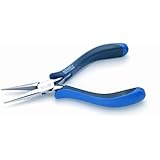 Needle Nose Pliers 6.1/8' | schmitz 4412HS22 | straight, long, serrated jaws | ESD - Dissipative | Hightech tool for professionals | Made in Germany - Solingen
