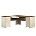 Sauder 403793 Harbor View Computer Desk, L: 66.14' x W: 66.14' x H: 30.28', Antiqued White finish