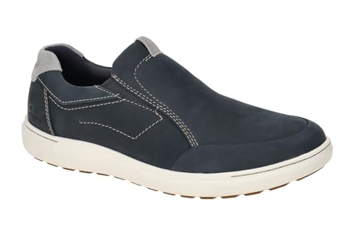 Clarks Mapstone Step, Semelle de Mocassin, Navy Nubuck,