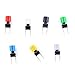 Cylewet 70Pcs 6×6×8mm Momentary Tactile Tact Push Button Switch with Button Caps of 7 Color for Breadboard Arduino (Pack of 70) CYT1115