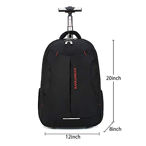 Wheeled Laptop Backpack 18" Rolling Carry-on Trolley School Bags Travel Luggage - Thumbnail 7