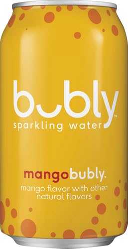 BUBLY SPARKLING WATER, MANGO, 12 FL OZ