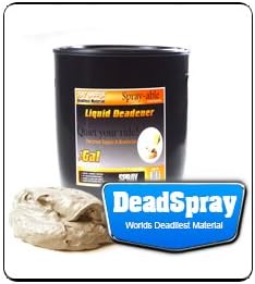 1 Gallon Spraydead Sprayable/brushable Paint on Liquid Sound Deadener,brush, or Spray on Dead Noise Proofing Control + Free Application Brush Paintable Paint on Thermal Automotive Liquid Material