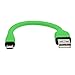 dCables Bendy & Durable Short Micro USB Charging Cable - 7 Inch - Green - for Android