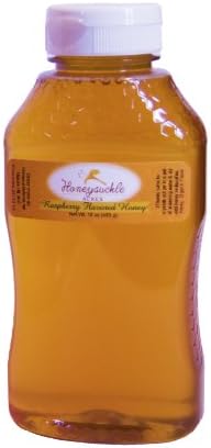 Raspberry Honey - Infused Raw Honey - Squeeze Bottle (Net Wt 12 oz) - NEW Size