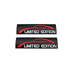 2X Chrome Metal Limited Edition Logo Car Emblem