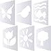 6 Pieces Chalk Stencil Set, Ocean Theme Pattern Plastic Stencil Templates for Kids Painting Art Crafts