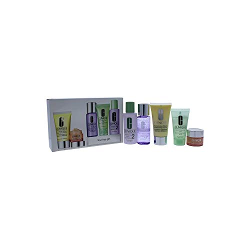 Daily Essentials Set – Dry Combination Skin by Clinique for Unisex – 5 Pc Set