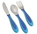 Gerber Graduates BPA Free 3 Pack Graduates Kiddy Cutlery Set - Blue