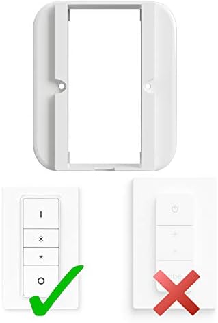 SAMOTECH Switch Cover Compatible with Philips Hue Dimmer V1 (SM200 V1), white - Image 4