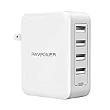 USB Wall Charger RAVPower 40W 8A 4-Port Multi-Port